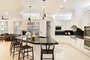 Gourmet kitchen with top of the line appliances