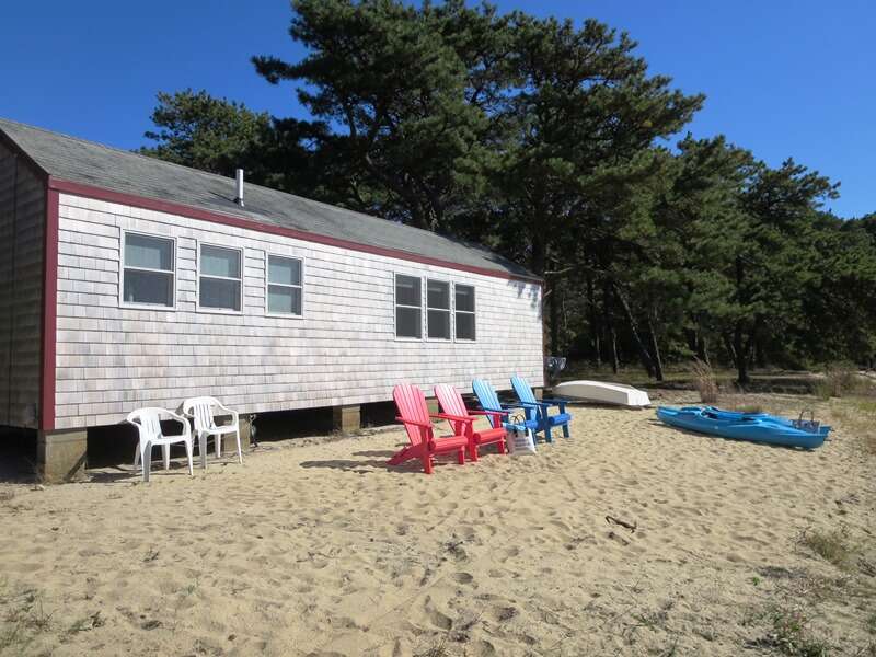 Beachfront on Goose Pond - There is a lovely little beach in front of the cottage when water levels of the pond are not high-see description1047 Old Queen Anne Road Chatham Cape Cod - New England Vacation Rentals