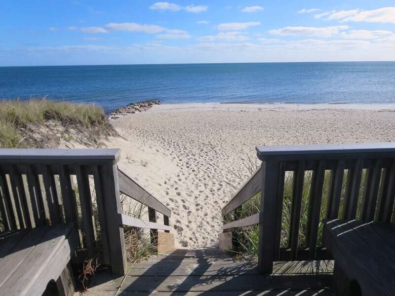 Enjoy this sandy Nantucket Sound beach just steps from the home - Harwich Port Cape Cod - New England Vacation Rentals