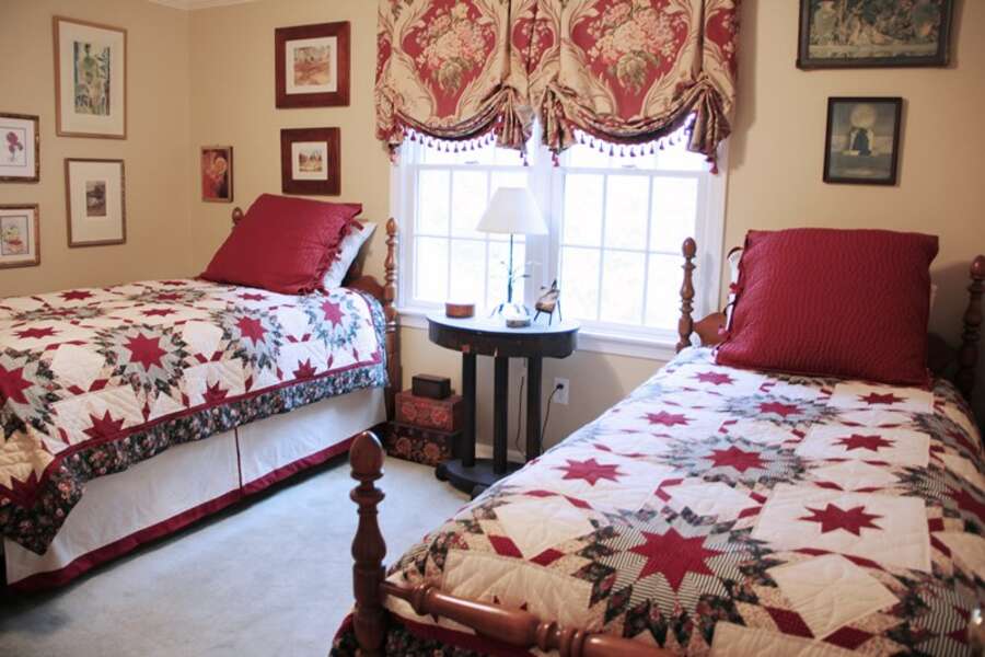 2nd floor bedroom #4 with 2 twins- 29 Ginger Plum Lane Harwich Port Cape Cod - New England Vacation Rentals