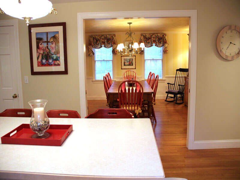 Easy access from the kitchen to the dining room- 29 Ginger Plum Lane Harwich Port Cape Cod - New England Vacation Rentals