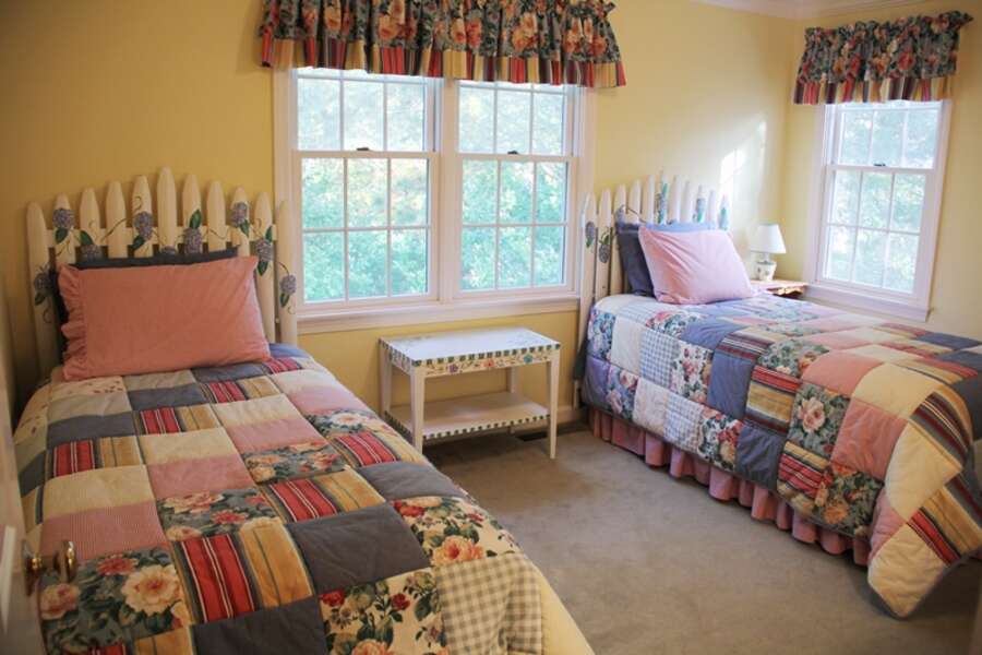 2nd floor bedroom #2 with 2 twins- 29 Ginger Plum Lane Harwich Port Cape Cod - New England Vacation Rentals
