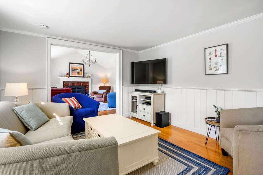 Gathering room upon entry- 19 Burton Avenue West Harwich -  Lobsta House- New England Vacation Rentals