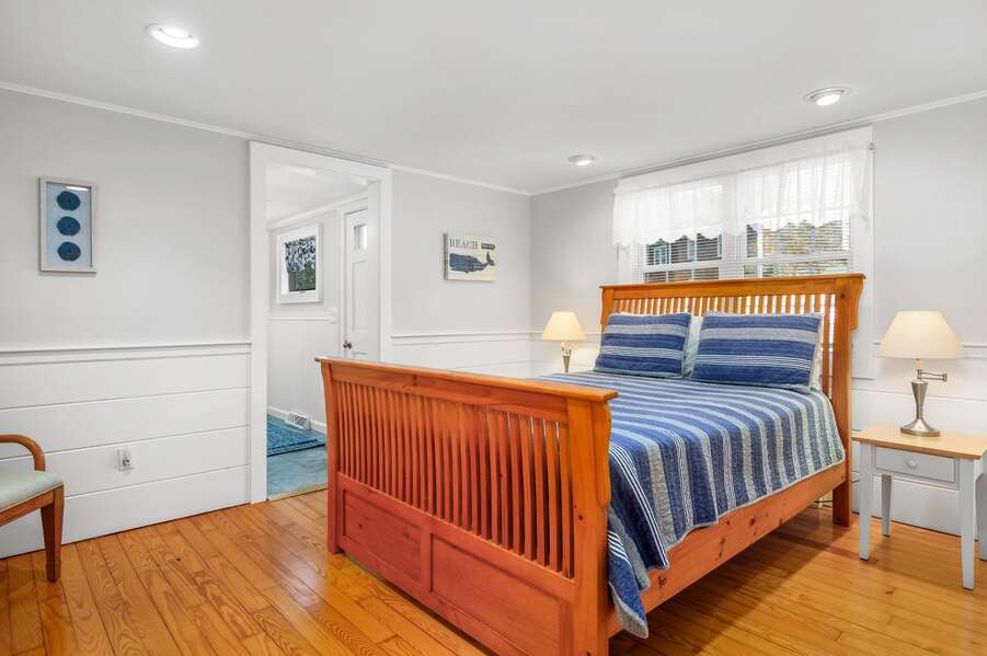Primary bnedroom- 19 Burton Avenue West Harwich -  Lobsta House- New England Vacation Rentals