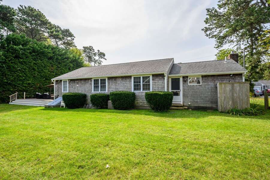 Spacious and open back yard- 19 Burton Avenue West Harwich -  Lobsta House- New England Vacation Rentals