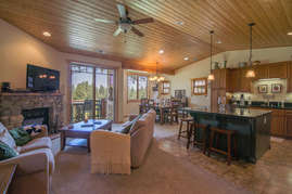 Open living/dining/kitchen area