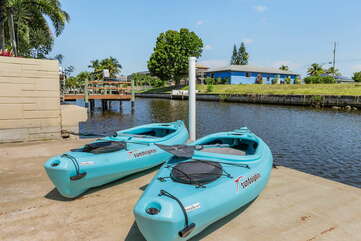 3 bedroom vacation rental with  kayaks
