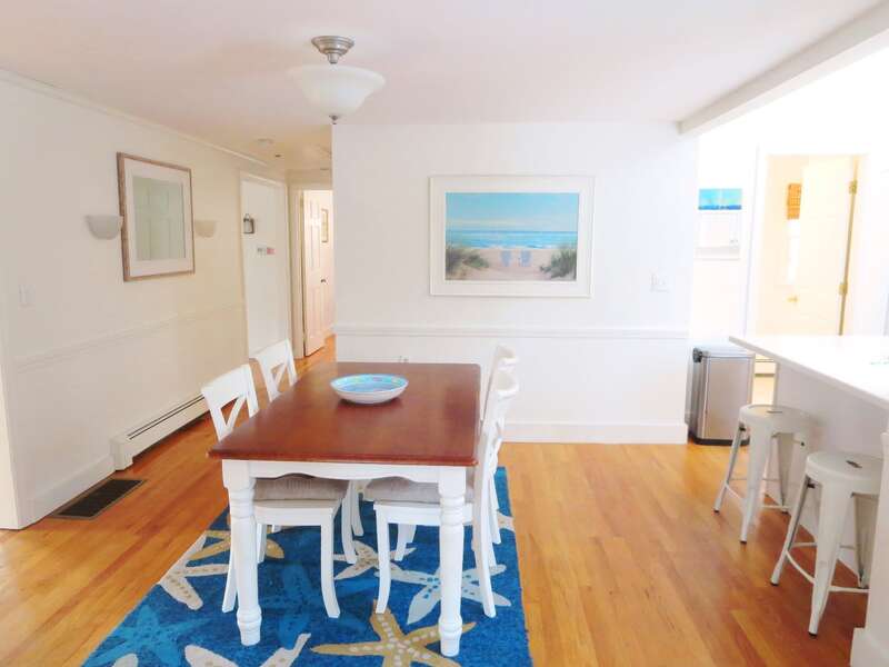 Dining table seats 6 and breakfast bar seats 2 - 142 George Ryder Road S Chatham Cape Cod - New England Vacation Rentals