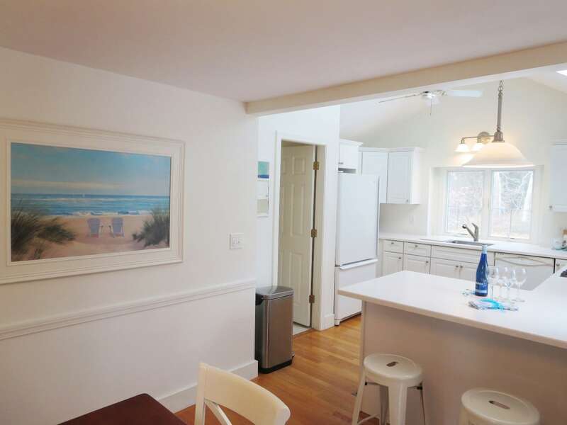 Breakfast bar has 2 stools - 142 George Ryder Road S Chatham Cape Cod - New England Vacation Rentals