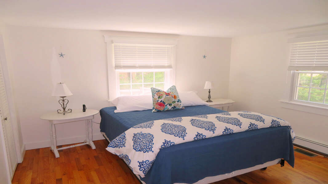 Bedroom 3 with a Queen Bed - 142 George Ryder Road S Chatham Cape Cod - New England Vacation Rentals