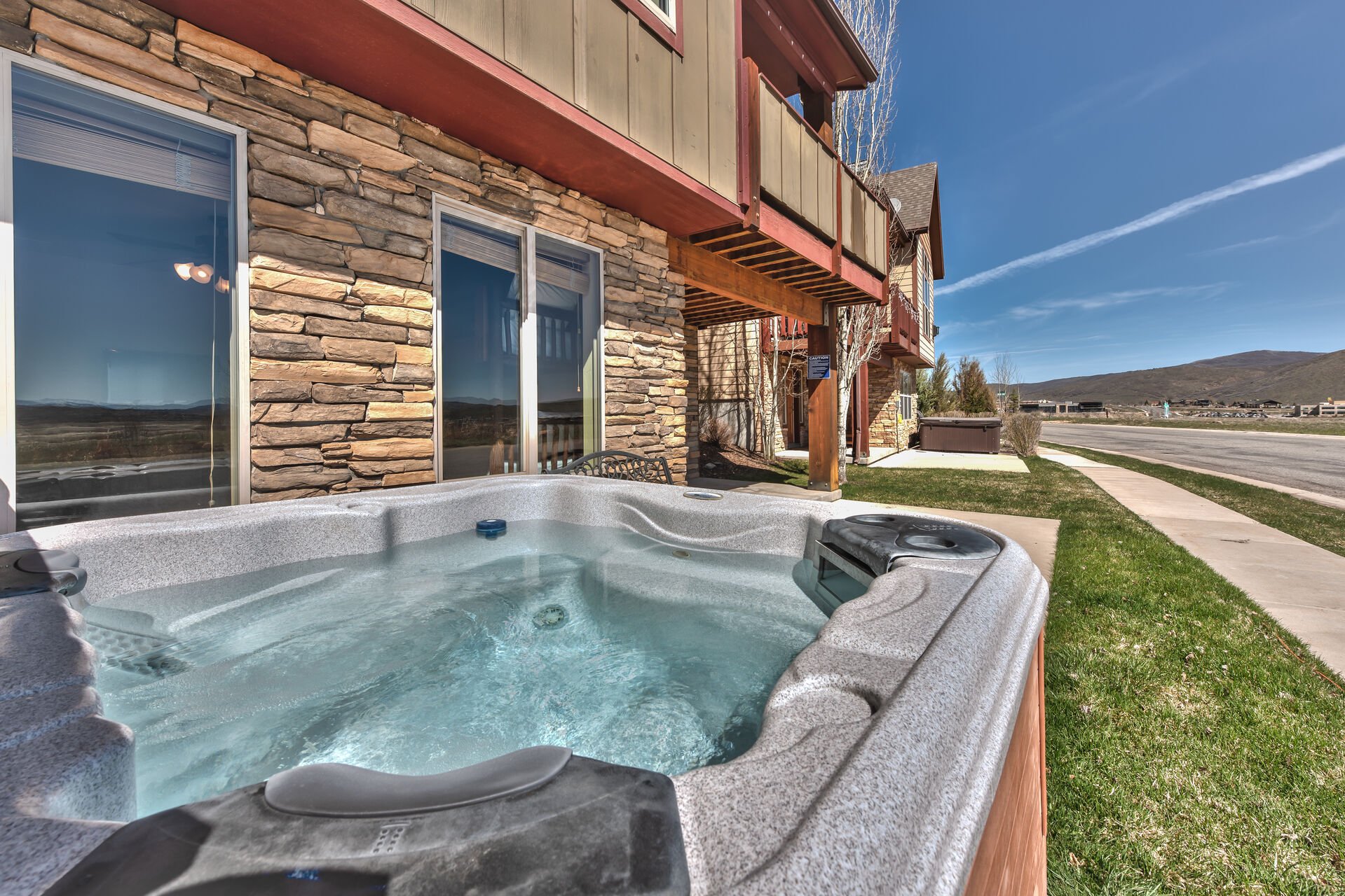 1st Level Patio with Hot Tub and Great Views