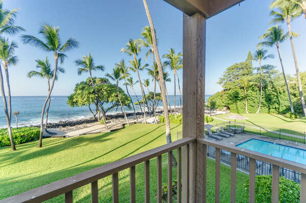View from the Lanai of this Kona Hawai'i vacation rental