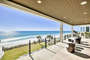 Backyard seating with ocean views at this Luxury Vacation Rentals Destin