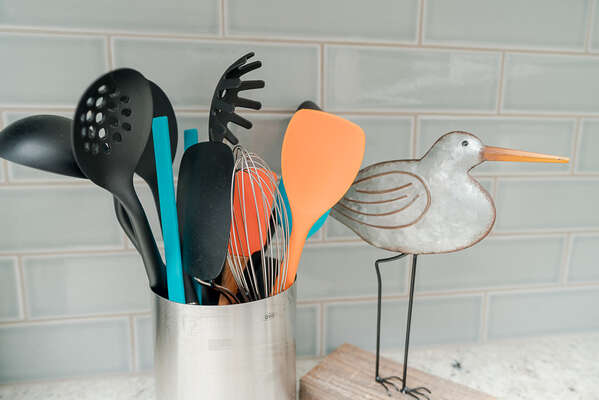 All of the utensils you can imagine and more for all of your cooking desires!!
