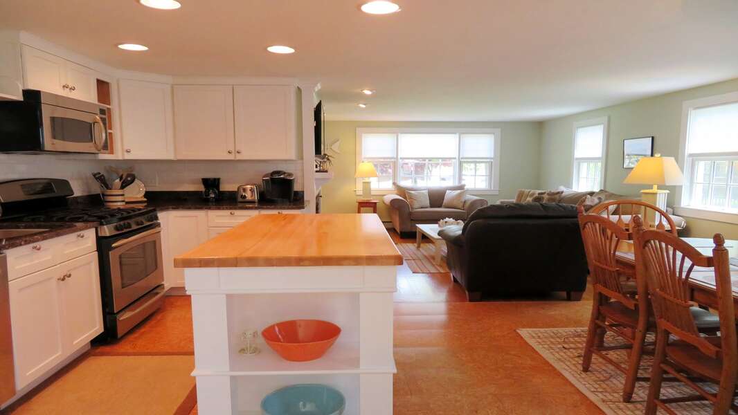 Fully equipped chef's kitchen open living concept. - 33 Pine Grove West Harwich Cape Cod -  New England Vacation Rentals
