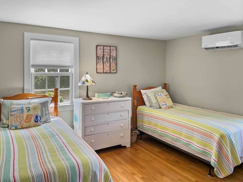Bedroom # 3 with 2 Twins - 33 Pine Grove West Harwich Cape Cod -  New England Vacation Rentals