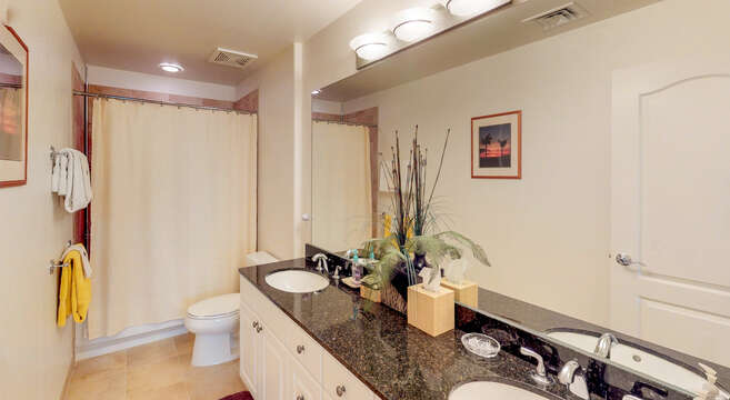 Spacious Bathroom with Dual Sinks in our Ko Olina Kai Rental