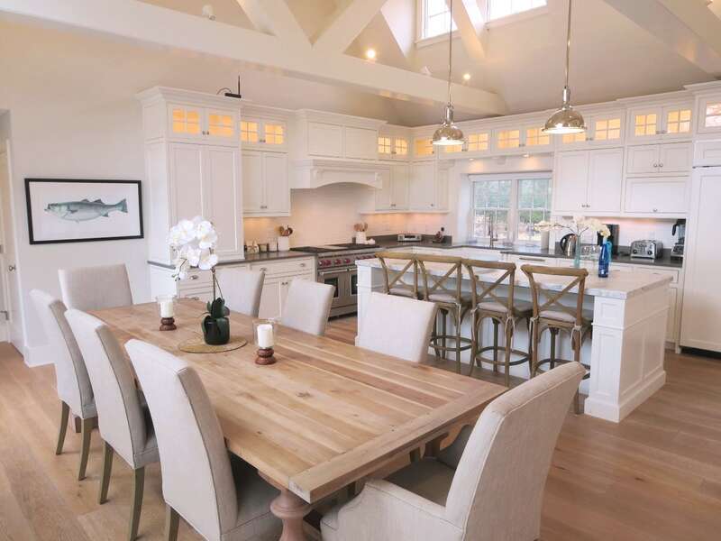 Plenty of seating- large dining table-161 Bay Lane Centerville Cape Cod - New England Vacation Rentals