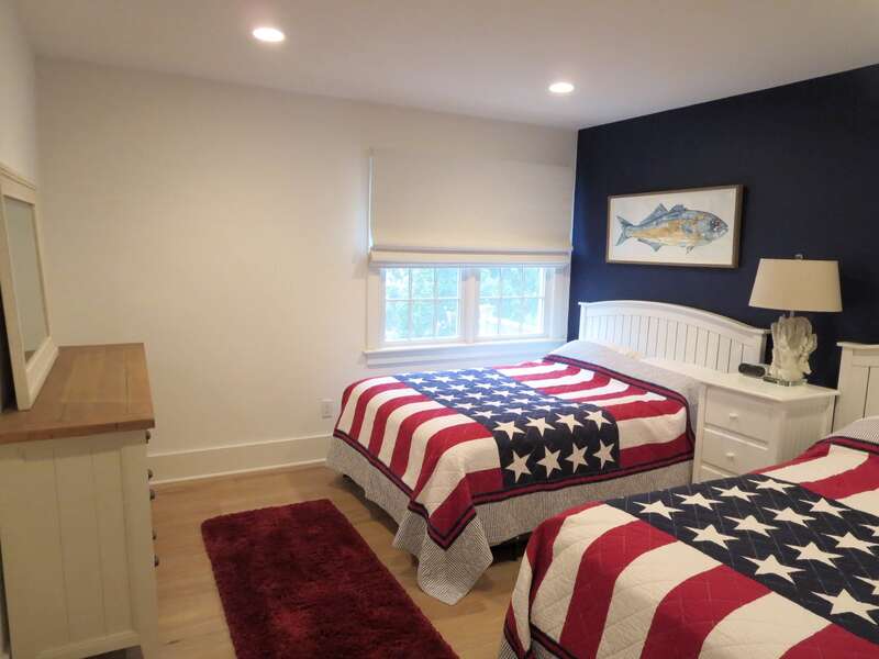 Bedroom 2 with 2 Double beds-161 Bay Lane Centerville Cape Cod - New England Vacation Rentals