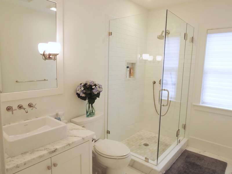 Bathroom 4 in hall on 2nd floor with shower-161 Bay Lane Centerville Cape Cod - New England Vacation Rentals