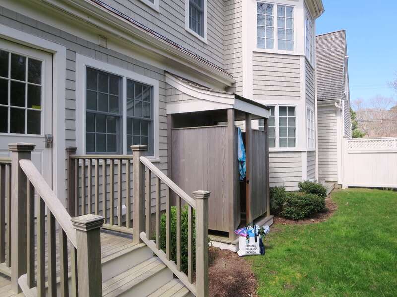 Side entry- easy access to outdoor shower-161 Bay Lane Centerville Cape Cod - New England Vacation Rentals