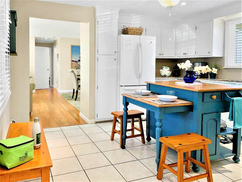 Totally updated kitchen with center island - 22 Muscovy Lane West Yarmouth Cape Cod - New England Vacation Rentals