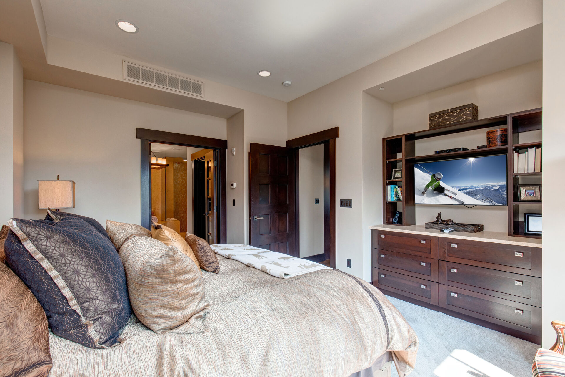 Grand Master Suite with a King Bed and 50