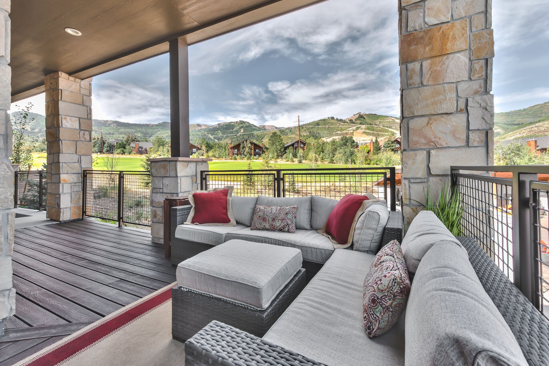 Large Deck with Golf Course and Mountain Views