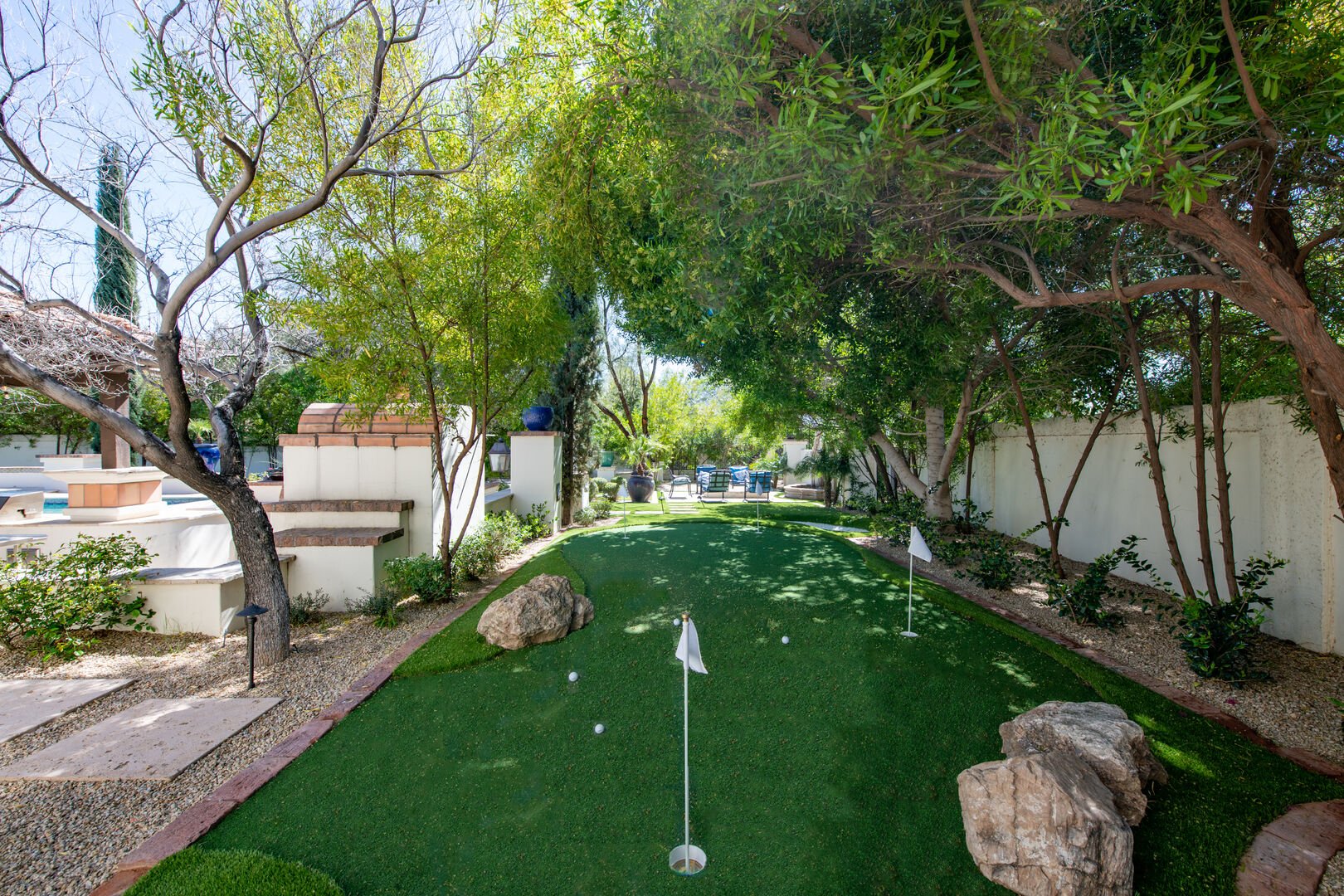 Practice your short game while relaxing in the shade at Valley Vista.