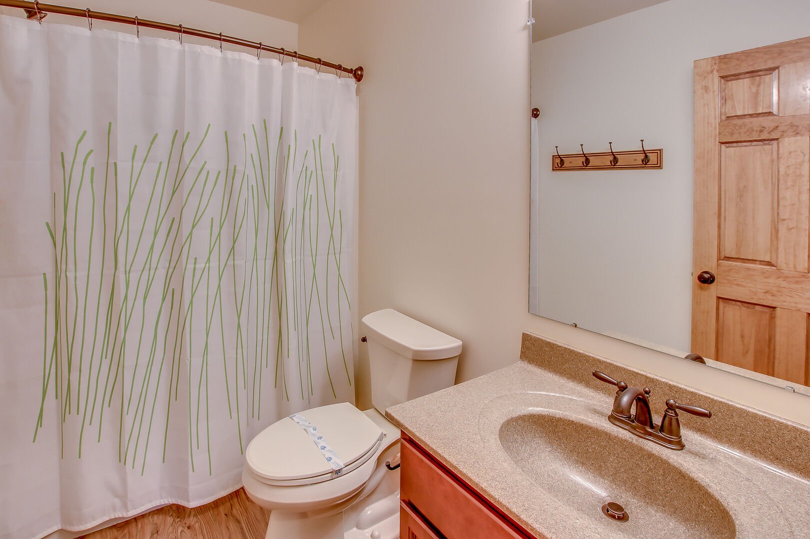 Bathroom inside this Pocono Mountain Vacation Home