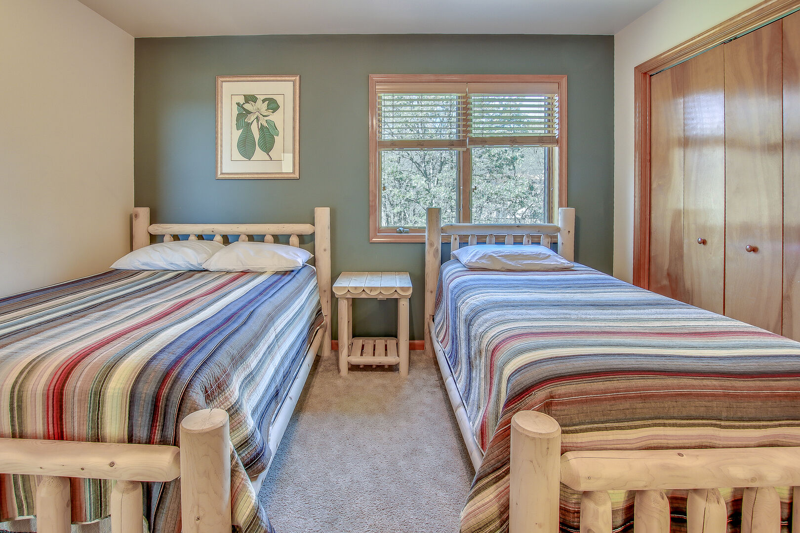 An Image of One Bedroom Featured in Poconos Lake Rental.