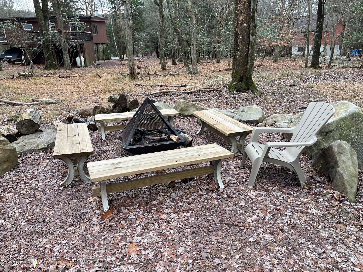 Fire Pit and Seating at Acorn