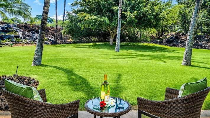 Enjoy the lanai with a good book or a cold beverage