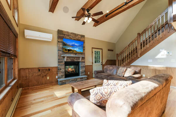 Great room in this gorgeous Poconos Vacation Home
