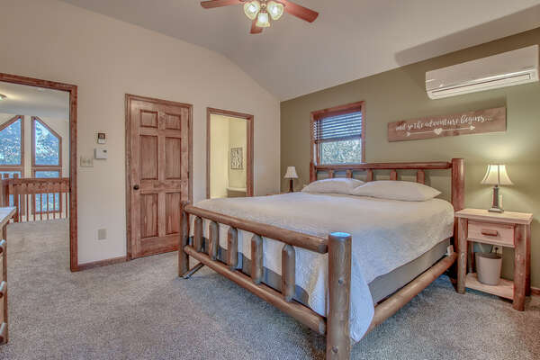 Bedroom with Large Bed and Private Bathroom Access