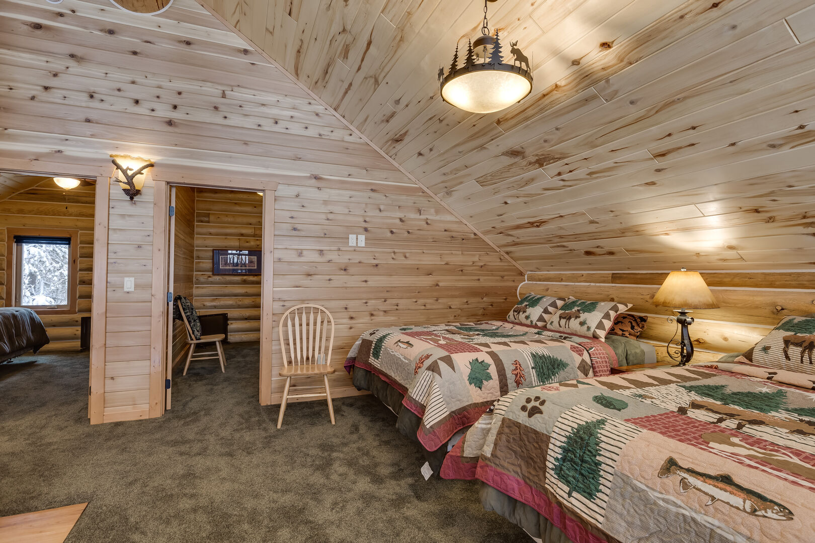 Lumberjack Lodge ~ LOFT (considered bedroom #4) w/ 2 queen beds