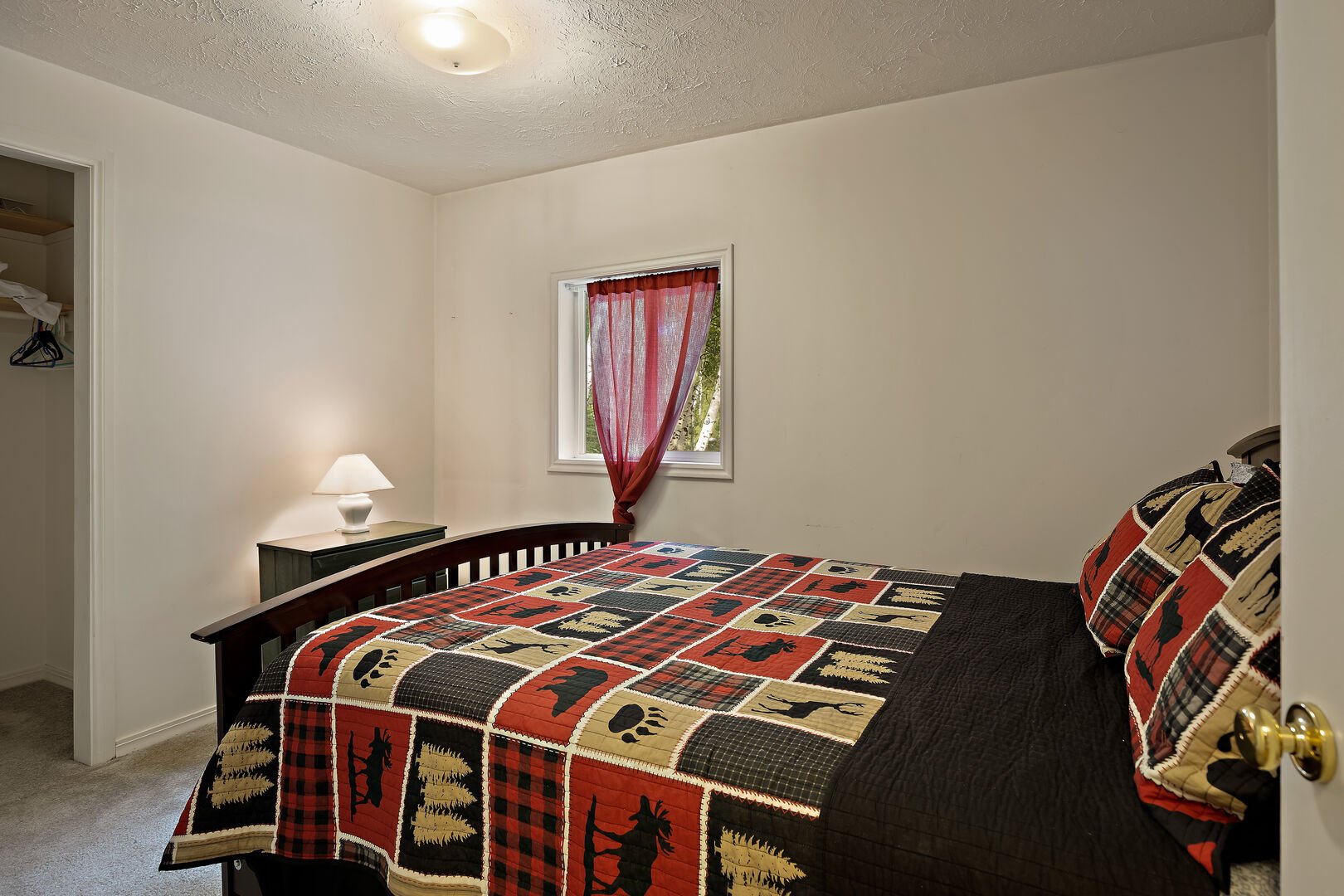 Moose Drool ~ bedroom #2 on main level w/ queen bed