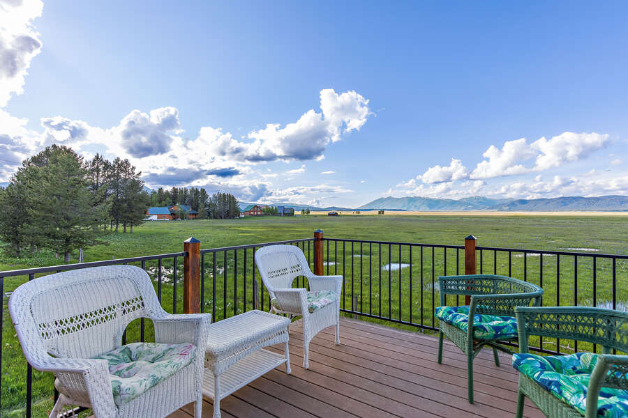 Grand View Retreat ~ new balcony railing! ~ private balcony off master bedroom on upper level