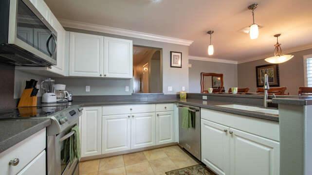 Here's Your Large Kitchen with Stainless Appliances