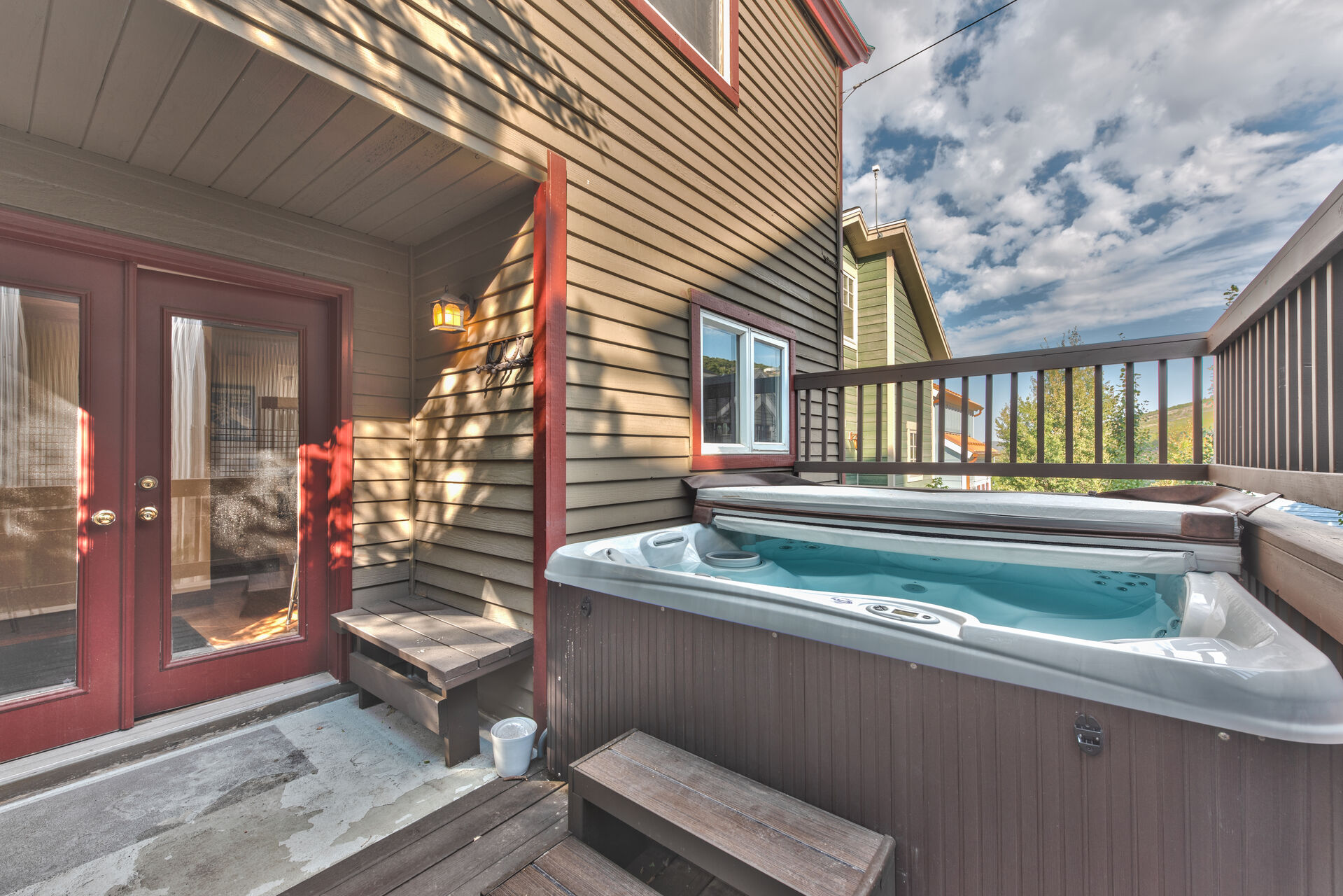 Private Deck with Hot Tub