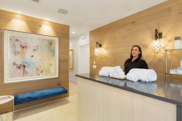 Be welcomed into the luxurious on-site spa