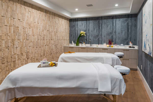 Experience complete pampering at the on-site spa