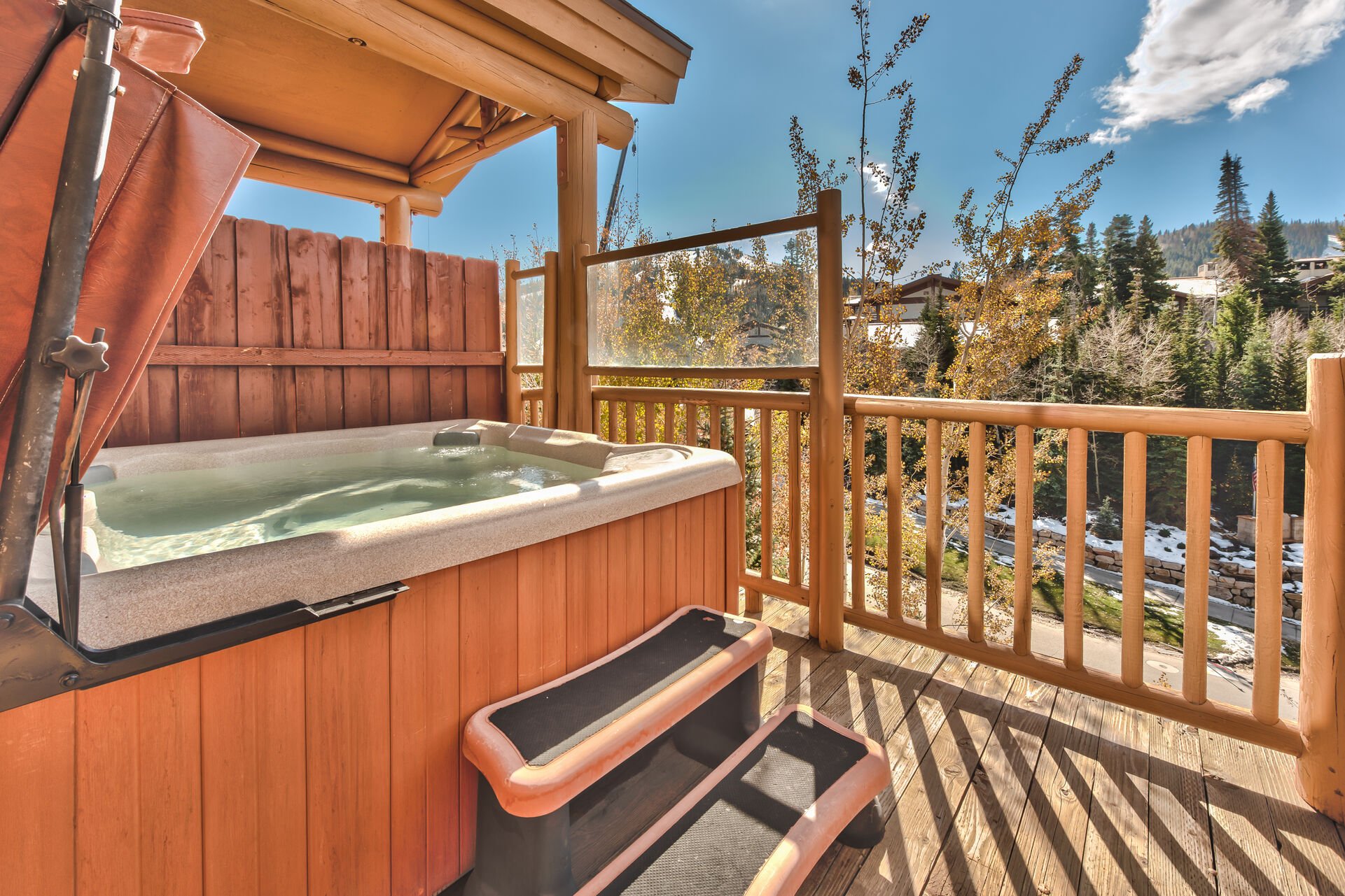 Deck with Private Hot Tub and Amazing Views of Deer Valley