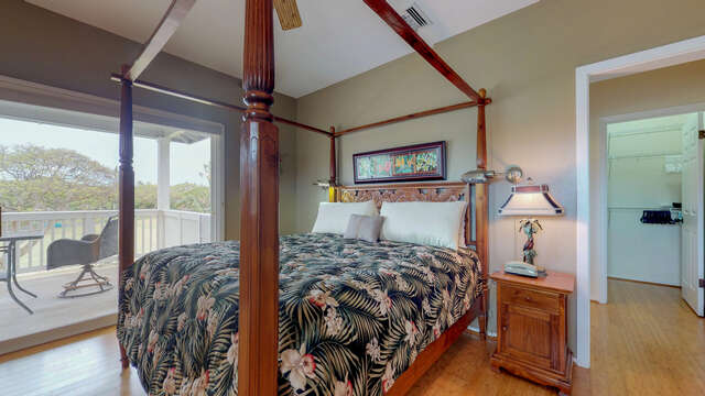 Large Master Bedroom with Access to a Large Private Lanai Overlooking the Golf Course