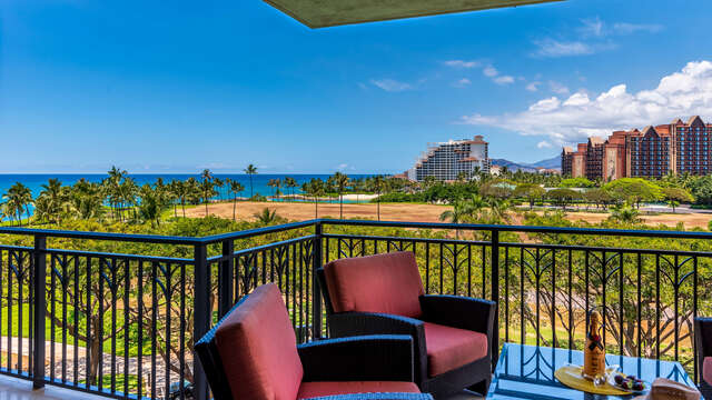 Balcony shot of this Ko Olina Resort Villa