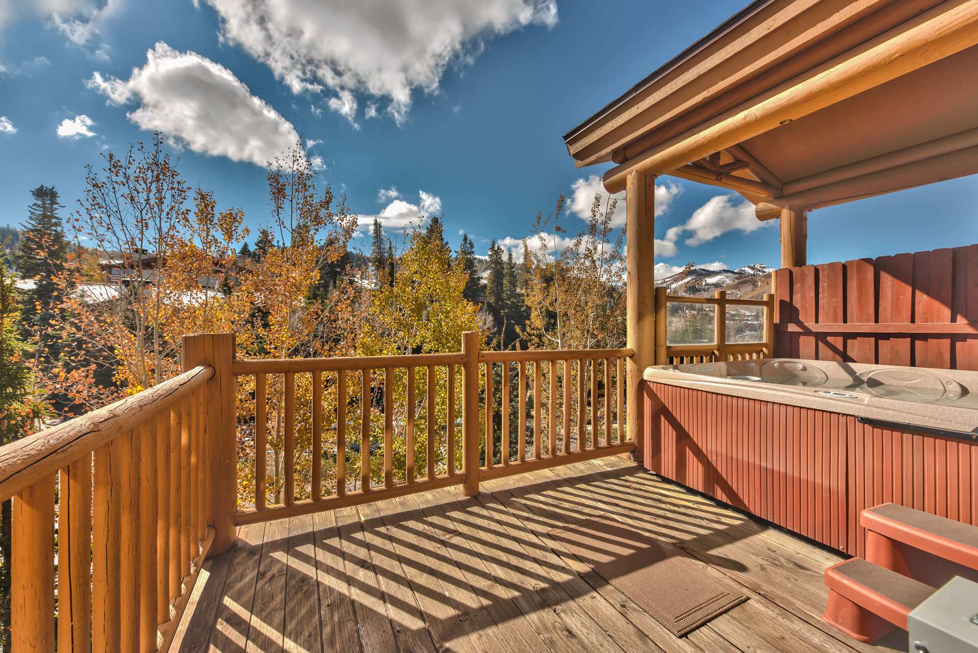 Private Deck with a Hot Tub and Views of Deer Valley Ski Runs
