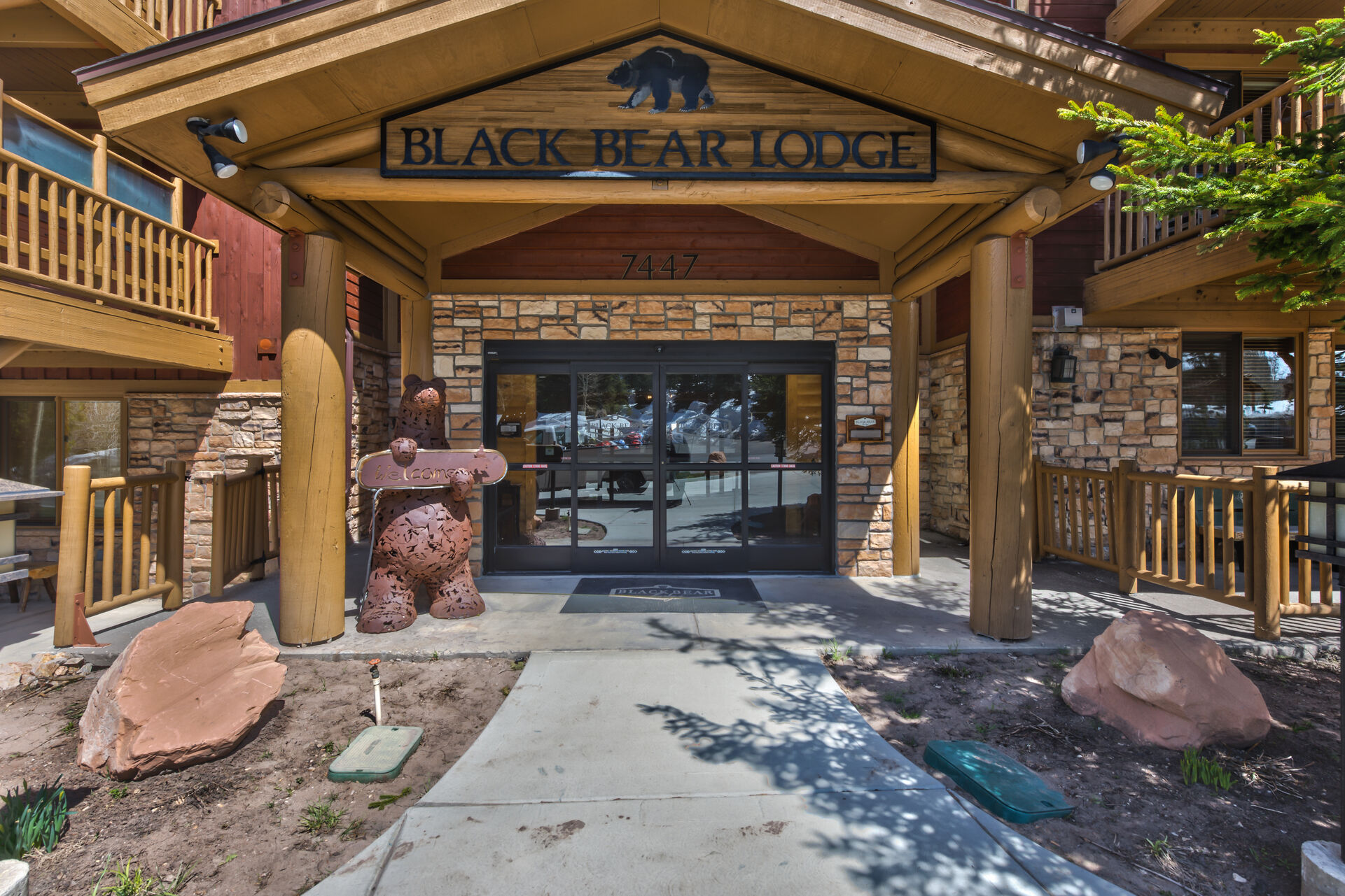 Front Entrance into Black Bear Lodge