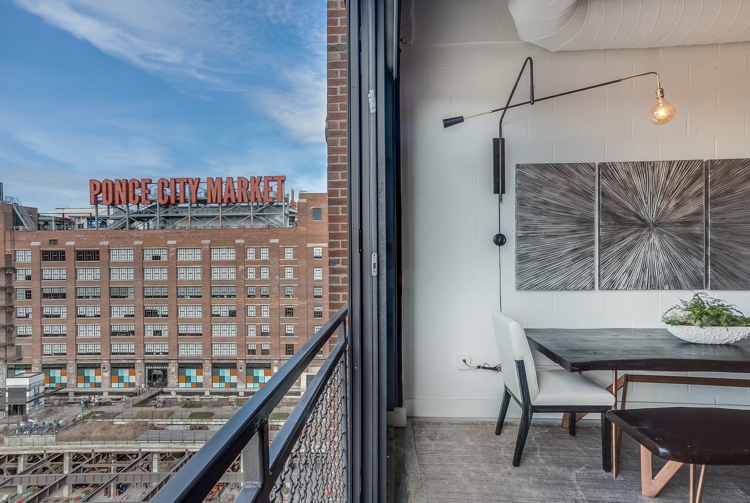 View of the Ponce City Market from our Luxury Vacation Rental in Atlanta, GA.