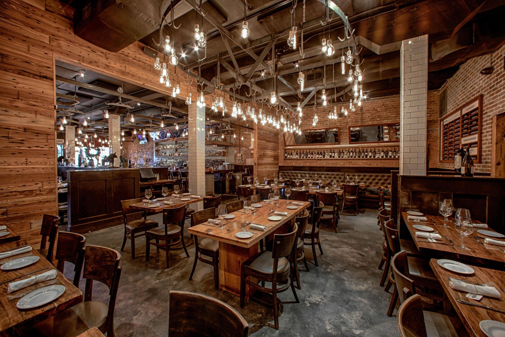 Interior Seating of Little Ally Steakhouse