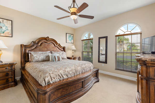 Come home to complete comfort with this master king bedroom